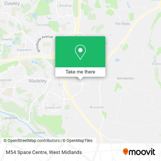 M54 Space Centre map