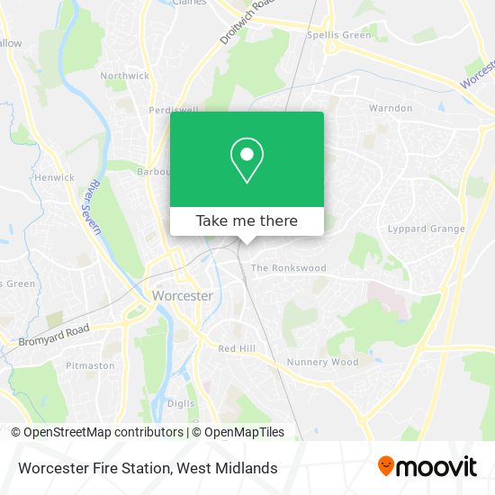 Worcester Fire Station map