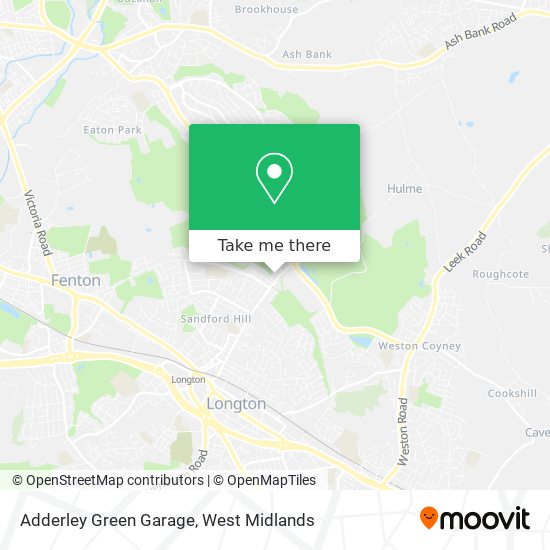 Adderley Green Garage map