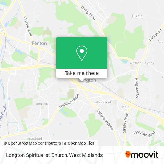 Longton Spiritualist Church map