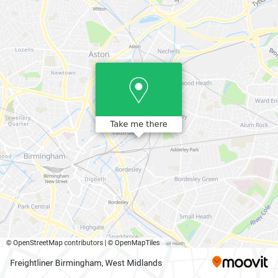 Freightliner Birmingham map