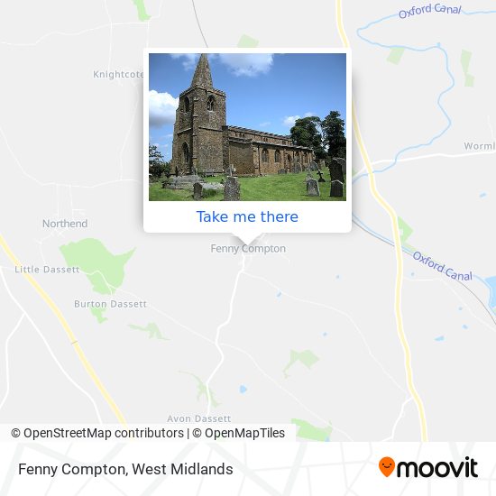 Fenny Compton map