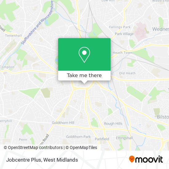 Jobcentre Plus map