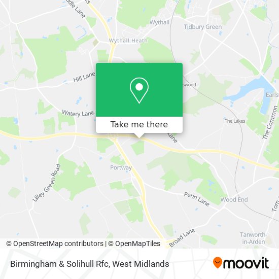 Birmingham & Solihull Rfc map