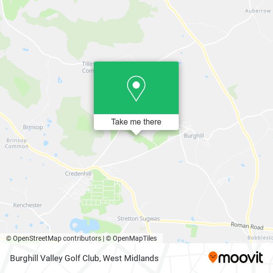 Burghill Valley Golf Club map