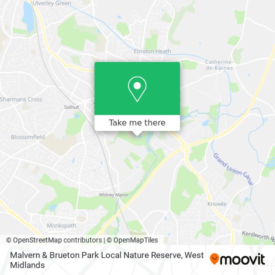 Malvern & Brueton Park Local Nature Reserve map