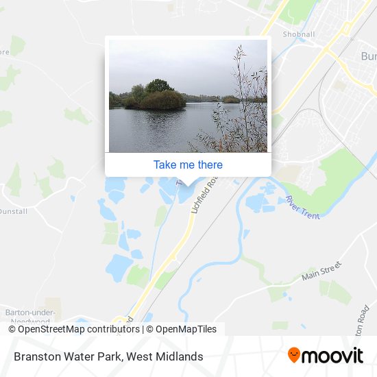 Branston Water Park map