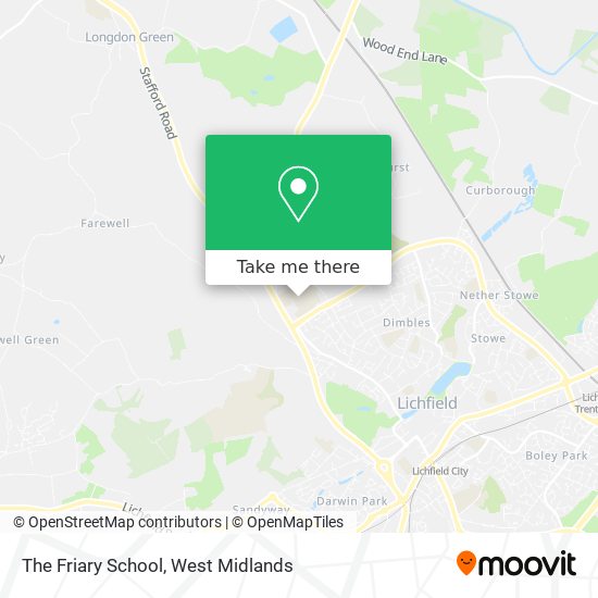 The Friary School map