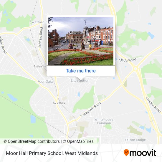 Moor Hall Primary School map