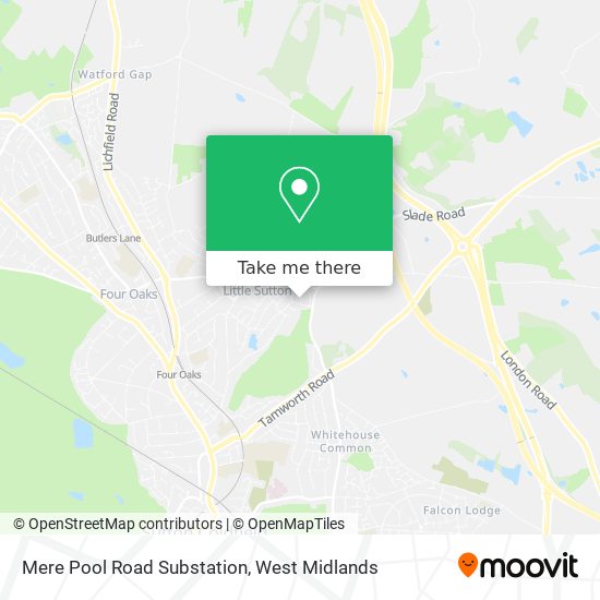 Mere Pool Road Substation map