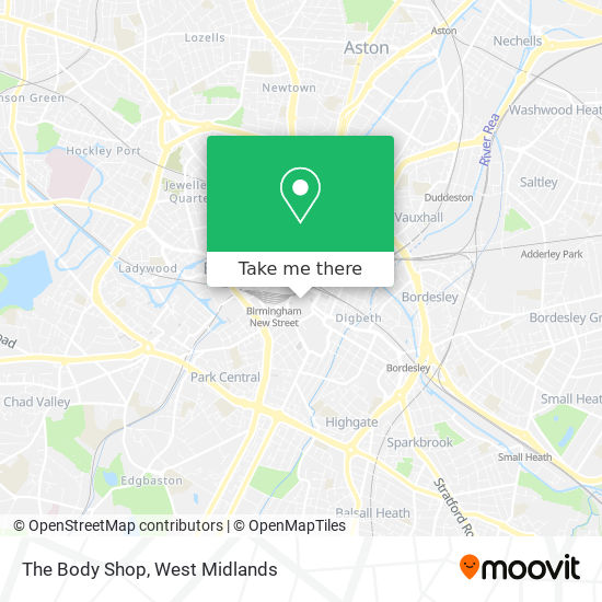 The Body Shop map