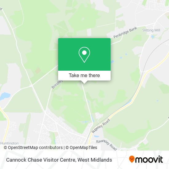 Cannock Chase Visitor Centre map