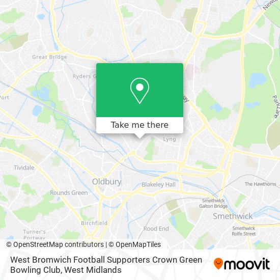 West Bromwich Football Supporters Crown Green Bowling Club map