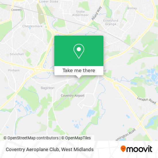 Coventry Aeroplane Club map
