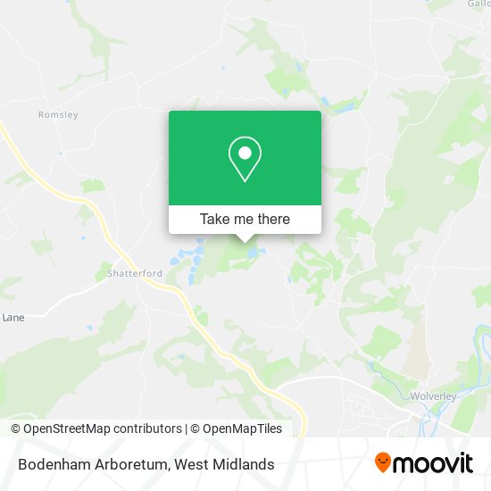 Bodenham Arboretum map