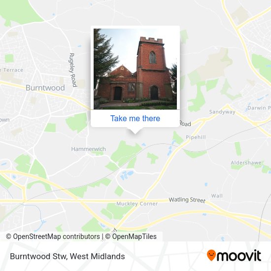 Burntwood Stw map