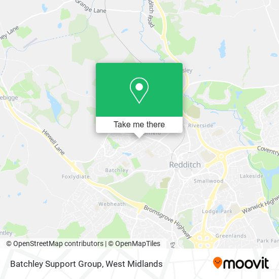 Batchley Support Group map