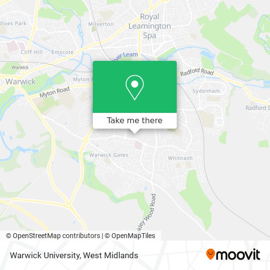Warwick University map