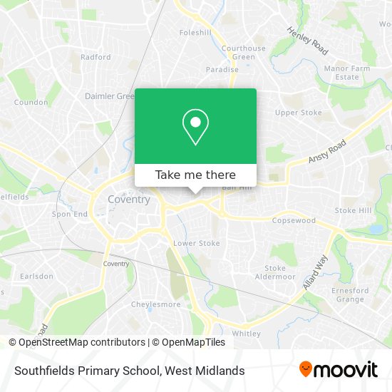 Southfields Primary School map