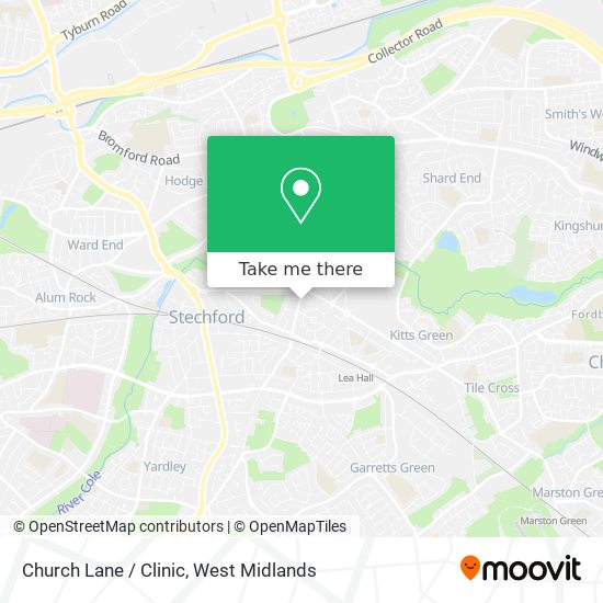 Church Lane / Clinic map