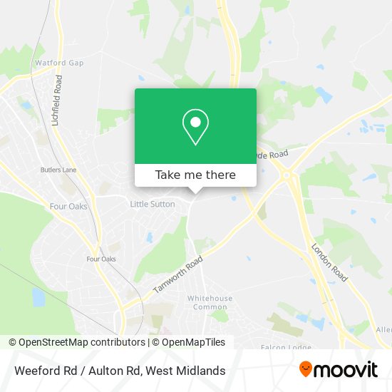 Weeford Rd / Aulton Rd map