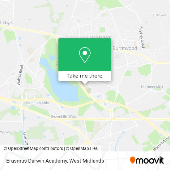 Erasmus Darwin Academy map