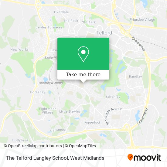 The Telford Langley School map