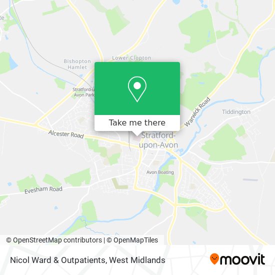 Nicol Ward & Outpatients map