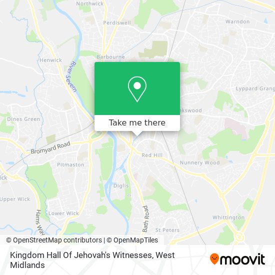 Kingdom Hall Of Jehovah's Witnesses map