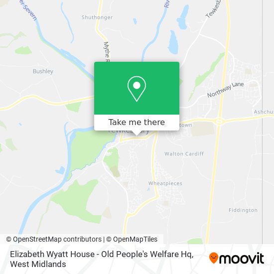 Elizabeth Wyatt House - Old People's Welfare Hq map
