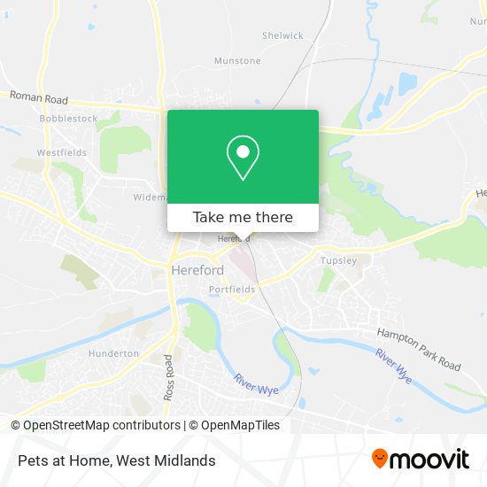 Pets at Home map