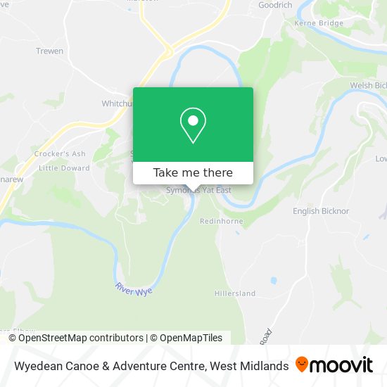 Wyedean Canoe & Adventure Centre map