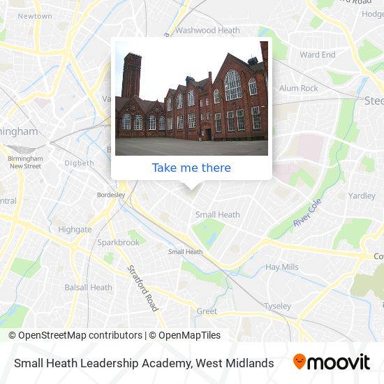 Small Heath Leadership Academy map