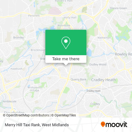 Merry Hill Taxi Rank map
