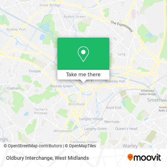 Oldbury Interchange map