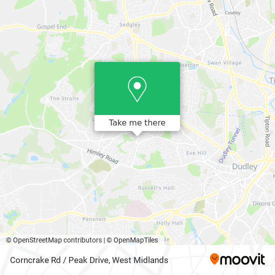 Corncrake Rd / Peak Drive map