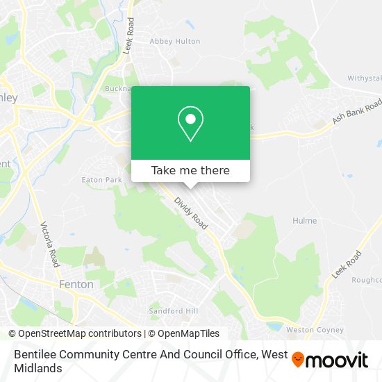 Bentilee Community Centre And Council Office map