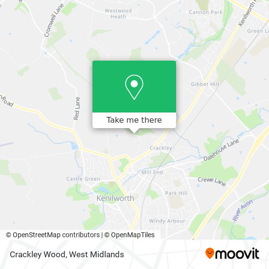 Crackley Wood map