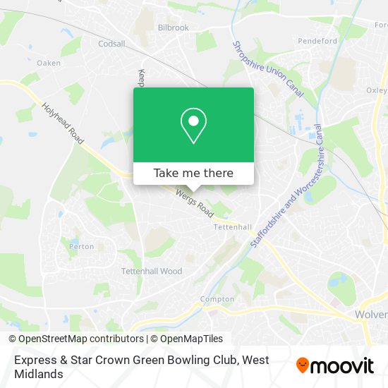 Express & Star Crown Green Bowling Club map
