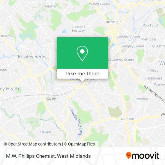 M.W. Phillips Chemist map