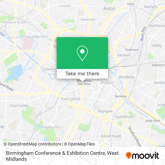 Birmingham Conference & Exhibition Centre map