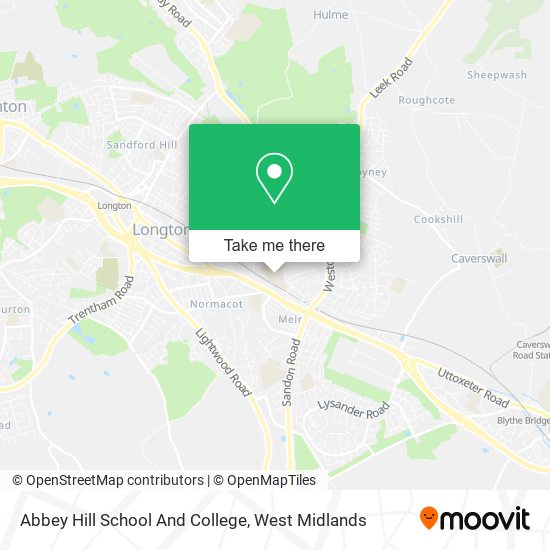 Abbey Hill School And College map