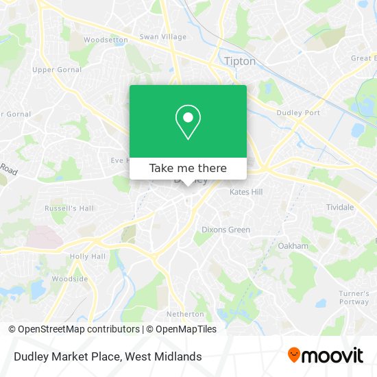 Dudley Market Place map
