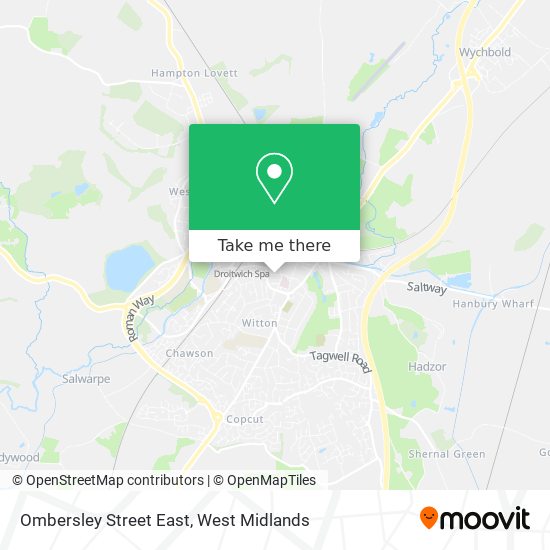 Ombersley Street East map