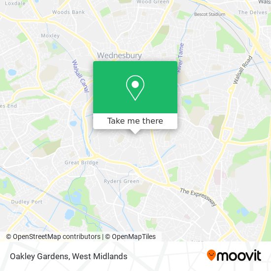 Oakley Gardens map