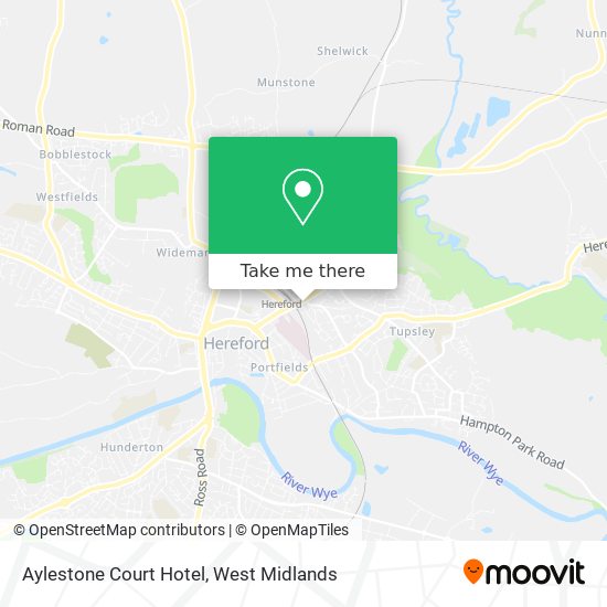 Aylestone Court Hotel map