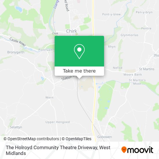 The Holroyd Community Theatre Driveway map