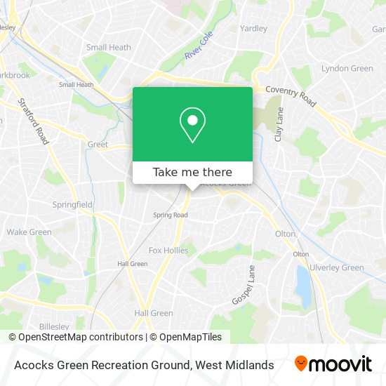 Acocks Green Recreation Ground map