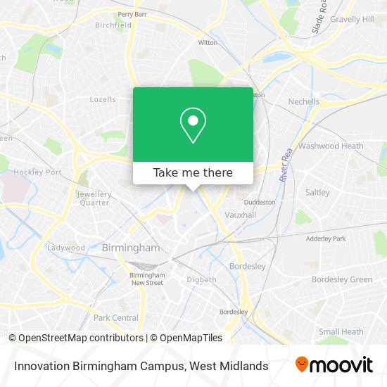 Innovation Birmingham Campus map