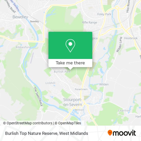 Burlish Top Nature Reserve map